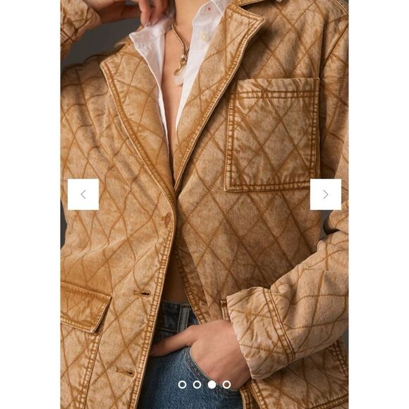 Anthropologie Young Fabulous & Broke Walker Quilted Shacket - Picture 3 of 14